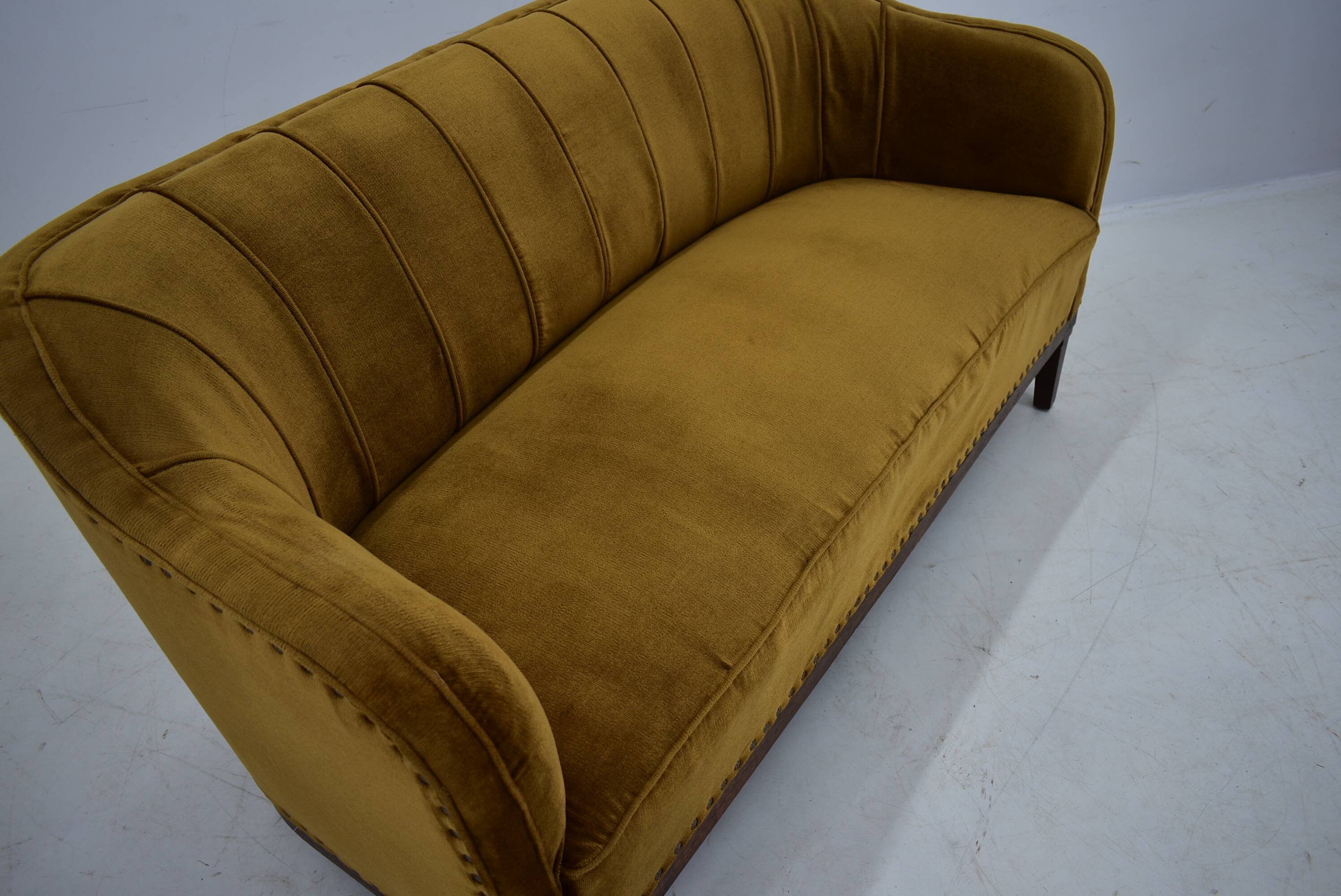 Canapé Art Déco des années 1930, Tchécoslovaquie