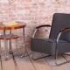 Bauhaus Armchairs in Beech and Chrome from Mücke-Melder, Czech, 1930s, Set of 2