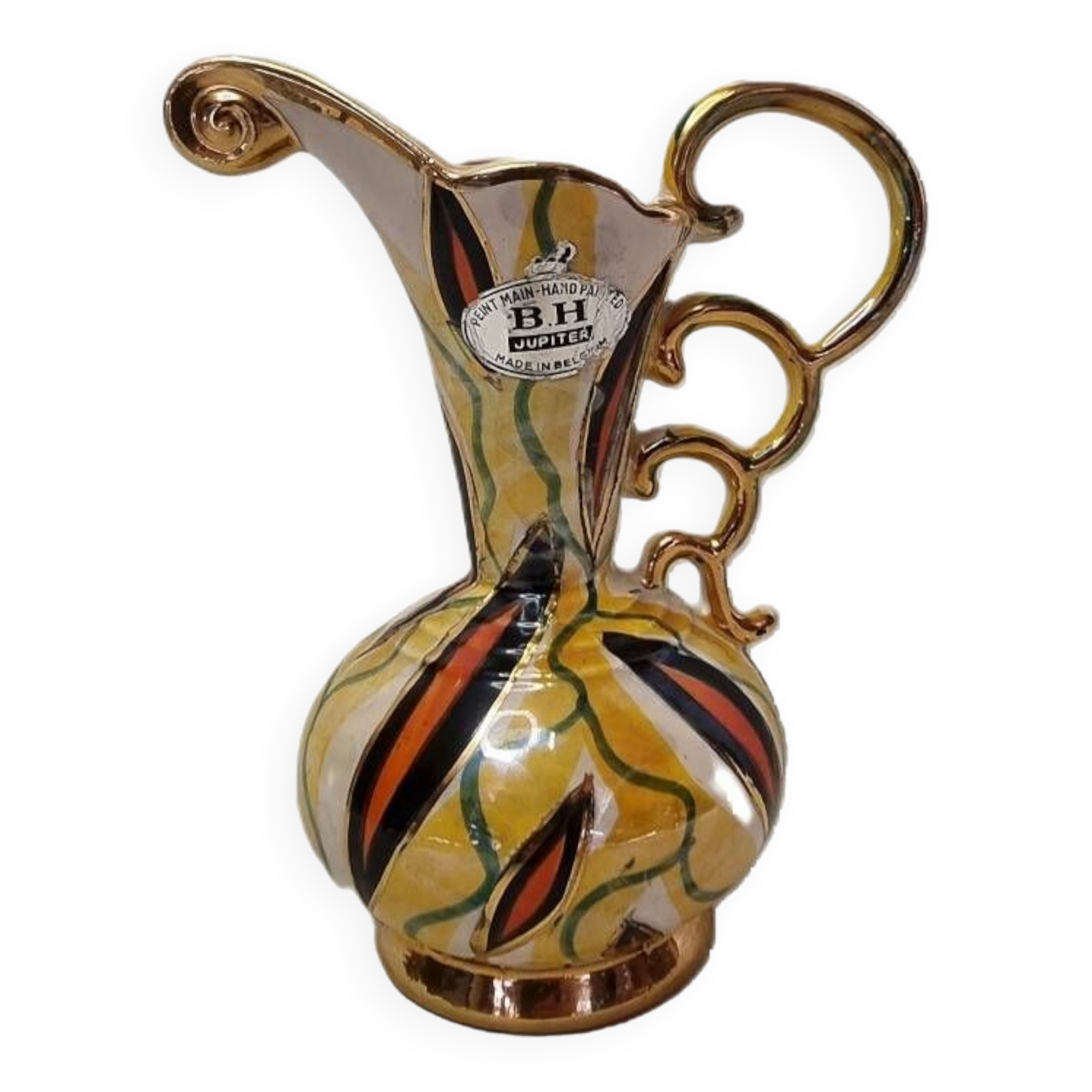 H. Bequet Decanter, Ceramic, Mid 20th Century