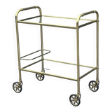 Minimalist solid brass server from the 60s