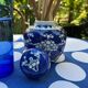 Vintage ginger jar in porcelain