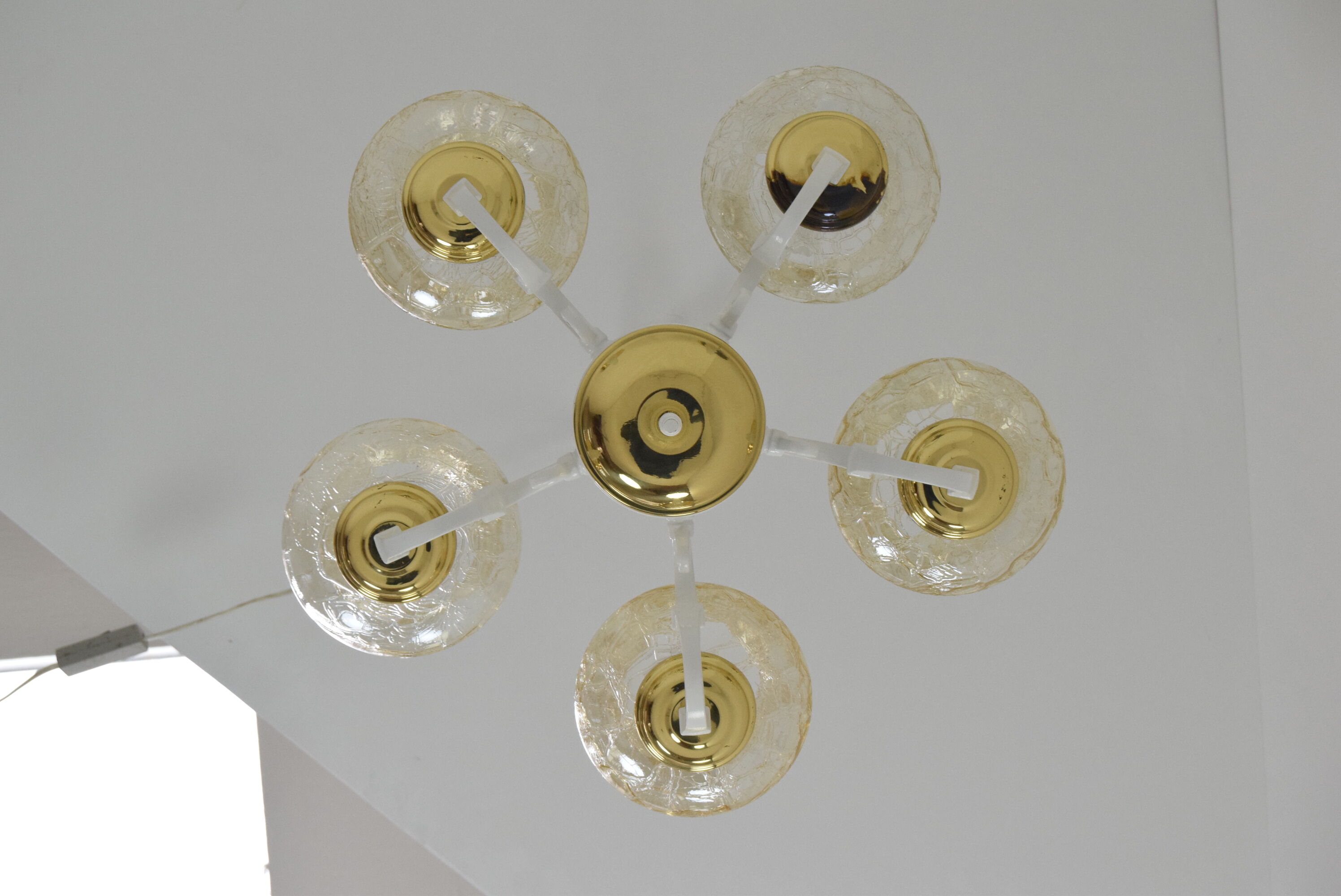 Mid-century Chandelier,Czechoslovakia,1970's.
