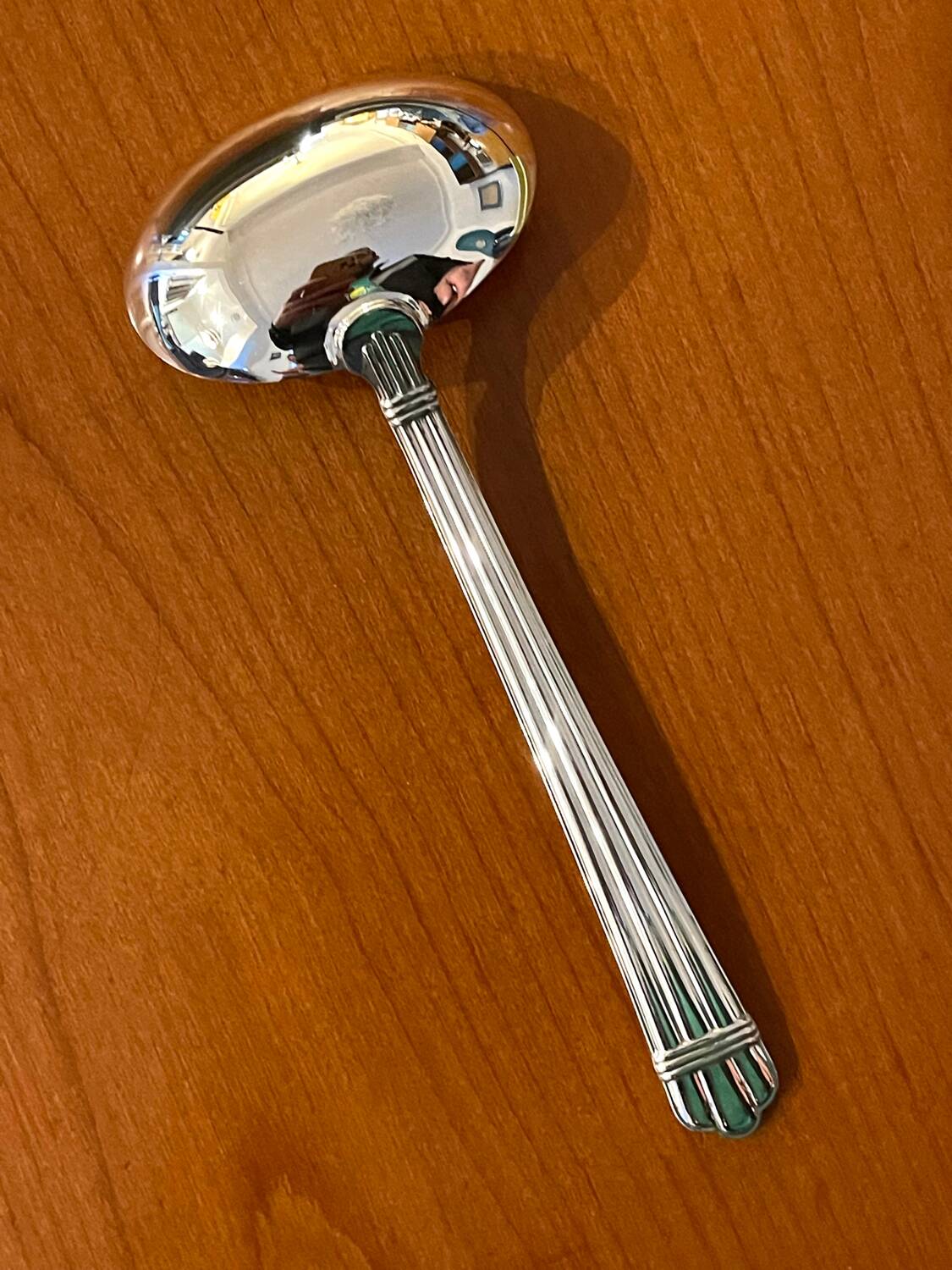 Christofle Aria, sauce spoon.