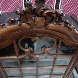 Old display cabinet, classic style, solid oak