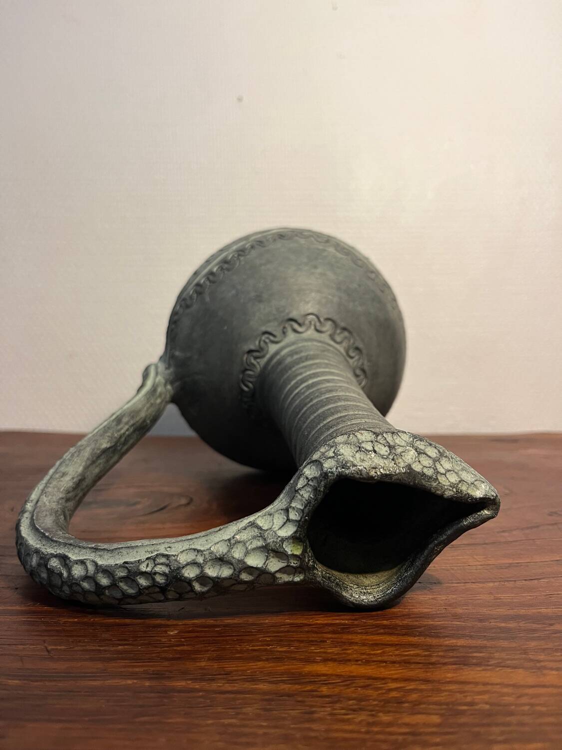 Partenon Spanish Ceramic Pitcher Vase