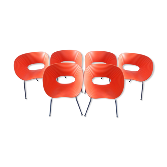 Red Tom Vac chairs by Ron Arad for Vitra 1999