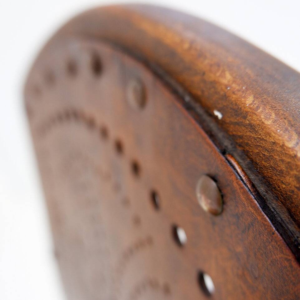 Church Chairs with perforated plywood, 1920s
