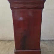 Louis Philippe XIX mahogany veneer and marble bedside table