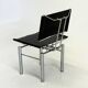 Black leather 8600 chair for Kusch & Co by Hans Ulrich Bitsch