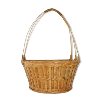 Vintage rattan fruit basket 70