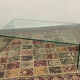 Modernist tempered glass coffee table