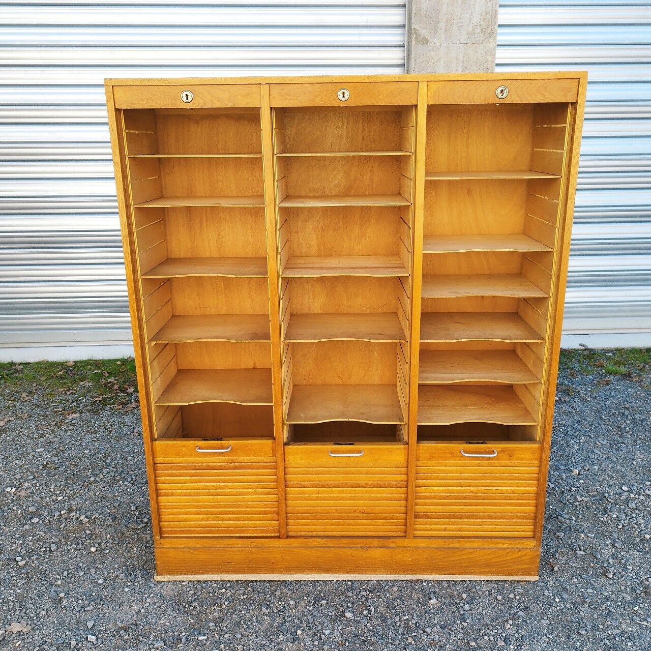 Curtain binder 3 doors rolls vintage