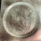 Square Plate in Vallauris Glazed Ceramic - Signed Piece