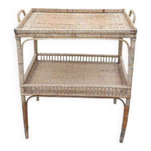 Table d'appoint rotin