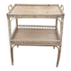 Rattan side table