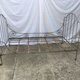Wrought iron folding bed
