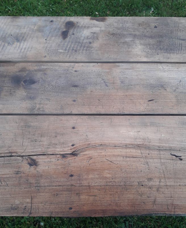 table tréteaux 2m atelier campagne ancienne