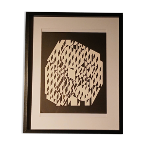 Tableau vintage Art Optique - victor