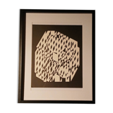 Tableau Vintage Art Optique - Victor Vasarely - Frame 50x40cm