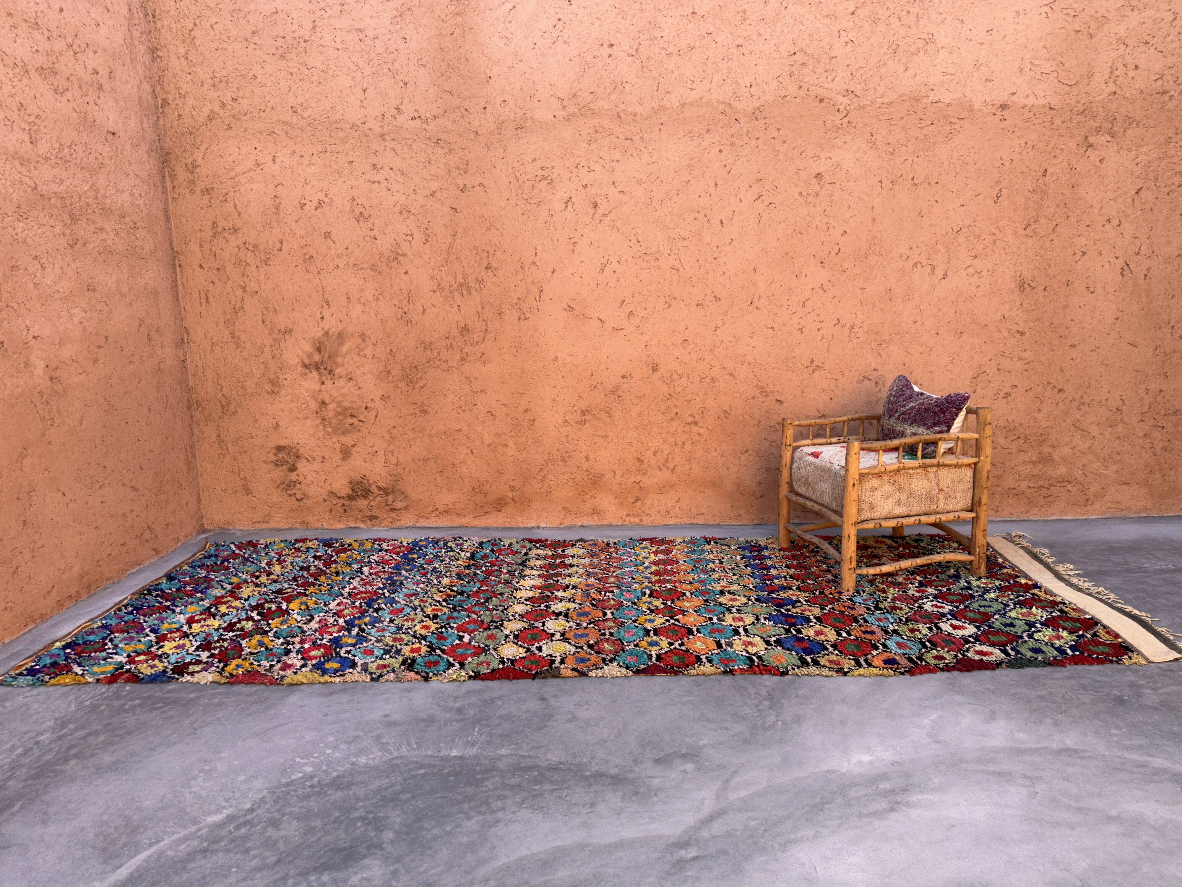 Berber carpet Boucherouite - 156 x 442 cm