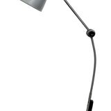 Large Grey Industrial Workshop Table Lamp, 1960s