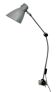 Large Grey Industrial Workshop Table Lamp, 1960s