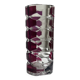 Luminarc vase with burgundy geometric patterns, France 1970