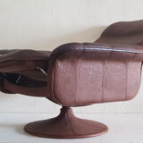 De Sede ds 50 swivel leather armchair, Switzerland 1970