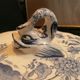 Service en faience de GIEN bleu camaieu dauphin