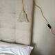 Pair of tulip lamps frosted glass