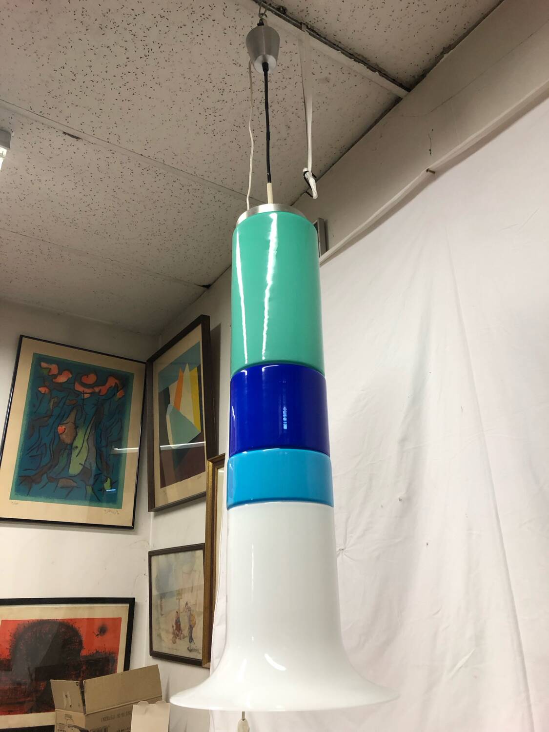 Italian design chandelier from the 70s