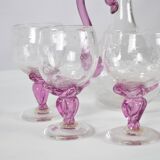 Biot service 6 glasses and carafe