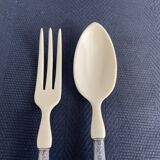 Covered with fish service, stuffed silver, Ivorian, France