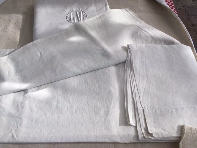 Pair of sheets marked LV