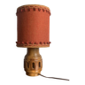 Small vintage olive wood lamp