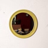 Round Italian mirror, anise green