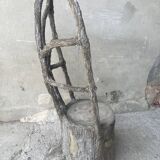 Faux wood rockery armchair