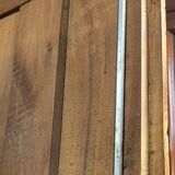 Exceptional Empire period wardrobe in solid walnut, 19th century, circa 1800