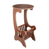 Table basse de salon en bois avec support de rangement de magazine
