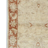 Cream Rug Handwoven Traditional Zeigler Carpet- 65x118cm