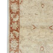Cream Rug Handwoven Traditional Zeigler Carpet- 65x118cm