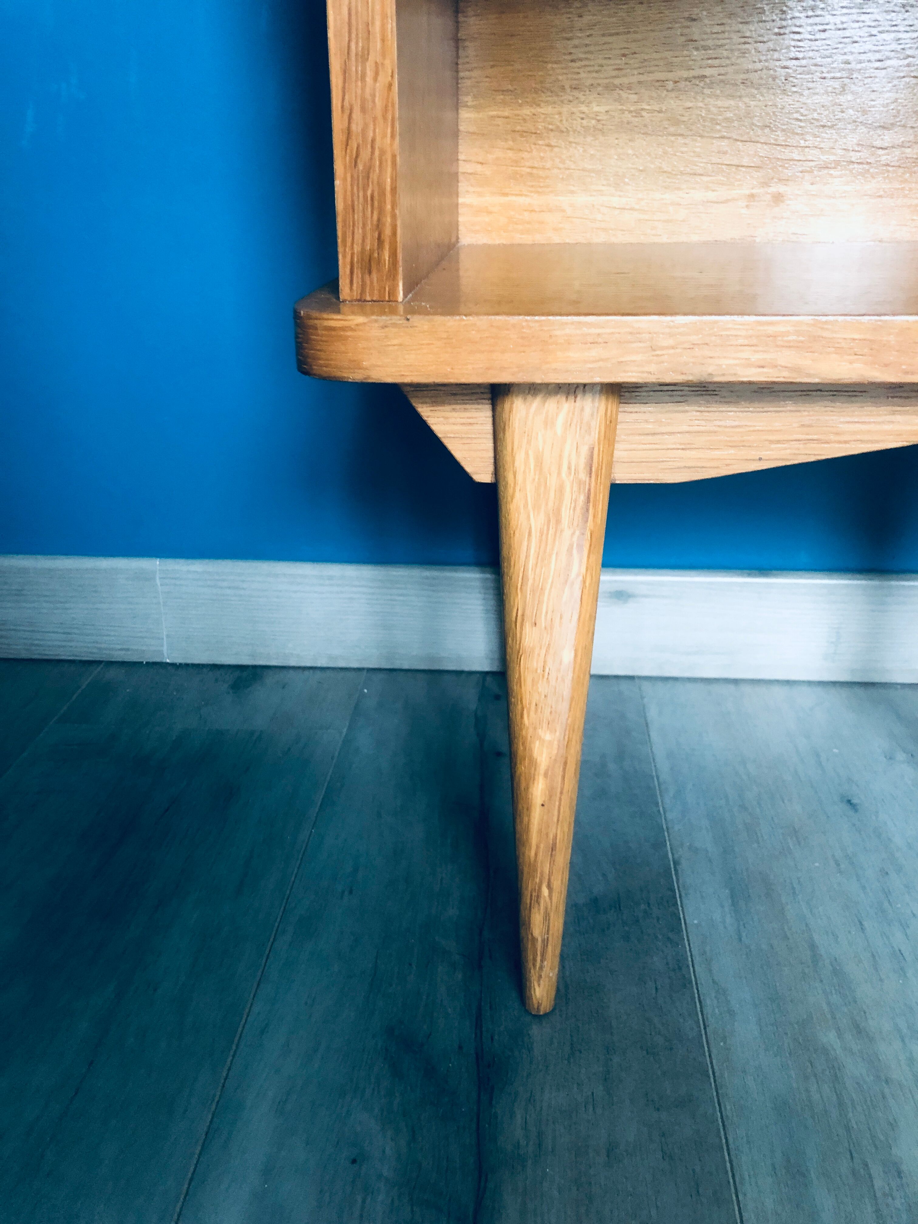 Vintage wooden bedside table