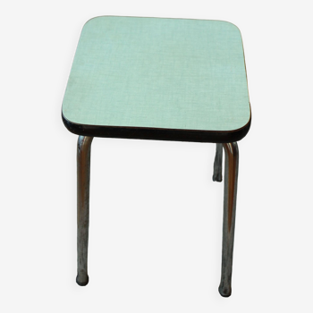Vintage water green formica stool