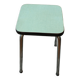 Tabouret formica vintage vert d'eau
