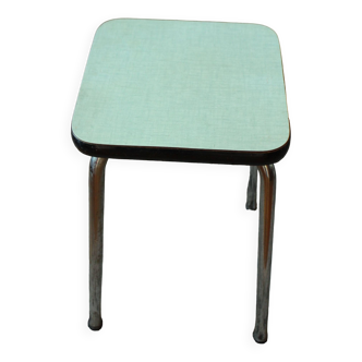 Tabouret formica vintage vert d'eau