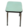 Tabouret formica vintage vert d'eau