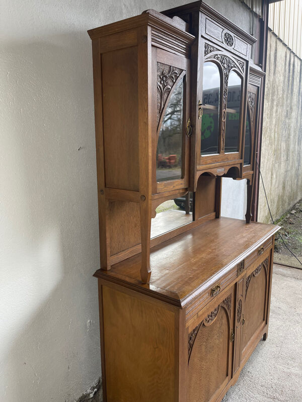 Buffet deux corps art nouveau