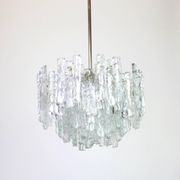 Glass ice Murano chandeliers by Kalmar, Austria, 1960s