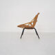 Rohe Noordwolde rattan lounge chair, The Netherlands 1950's