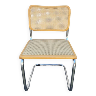 Chaise De Marcel Breuer modèle B32 italy en cannage d'origine